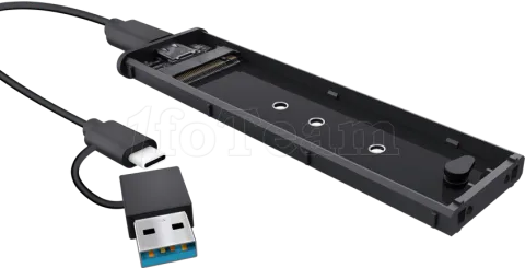 Photo de Boitier externe USB 3.2 Trust - NVMe M.2 (Noir)