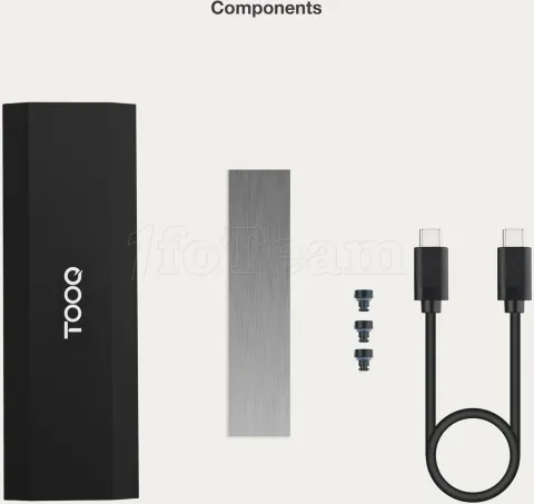 Photo de Boitier externe USB-C 3.1 Tooq BETA - NVMe M.2 Type 2280 (Noir)