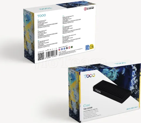 Photo de Boitier externe USB-C 3.1 Tooq Code - NVMe M.2 Type 2280 (Noir)