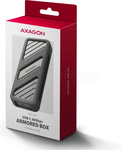 Photo de Boitier externe USB-C 3.2 Axagon EEM2-20G - NVMe M.2 Type 2280 (Noir)