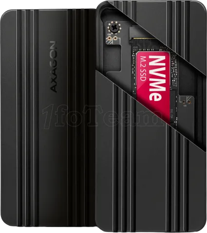 Photo de Boitier externe USB-C 4.0 Axagon EEM2-40G NVMe M.2 Type 2280 (Noir)