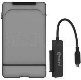 Photo de Boitier externe/Adaptateur USB 3.1 Connectland G2-28 - S-ATA 2,5" (Noir)