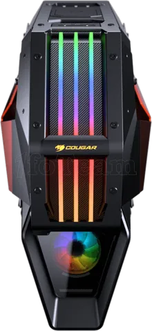 Photo de Boitier Grand Tour ATX Cougar Conquer 2 RGB avec panneaux vitrés (Noir/Orange)