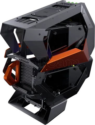 Photo de Boitier Grand Tour ATX Cougar Conquer 2 RGB avec panneaux vitrés (Noir/Orange)