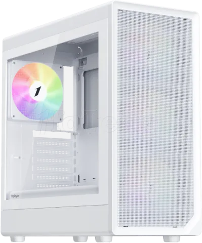 Photo de Boitier Grand Tour E-ATX 1stPlayer AU8 RGB avec panneau vitré (Blanc)