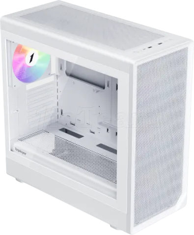 Photo de Boitier Grand Tour E-ATX 1stPlayer AU8 RGB avec panneau vitré (Blanc)