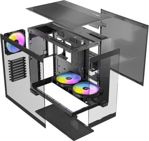 Photo de Boitier Grand Tour E-ATX Antec Constellation C8 RGB avec panneaux vitrés (Noir)