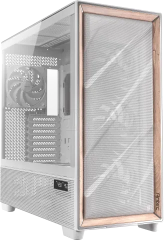 Photo de Boitier Grand Tour E-ATX Antec Flux Pro avec panneau vitré (Blanc/Marron)