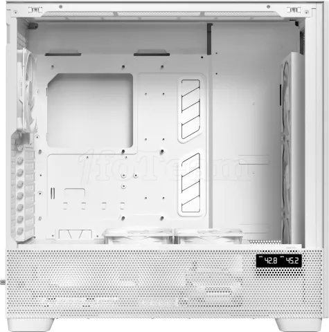 Photo de Boitier Grand Tour E-ATX Antec Flux Pro avec panneau vitré (Blanc/Marron)