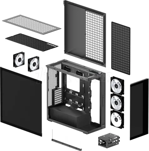 Photo de Boitier Grand-Tour E-ATX Arctic Xtender Mirror RGB avec panneaux vitrés (Noir)
