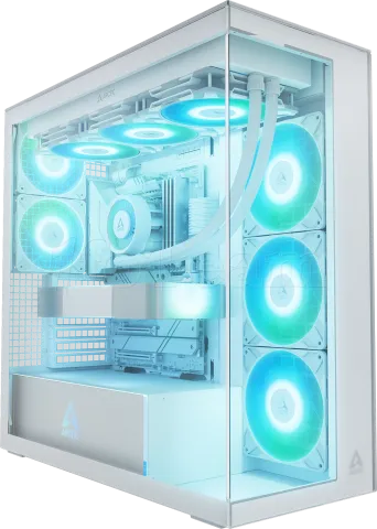 Photo de Boitier Grand-Tour E-ATX Arctic Xtender RGB avec panneaux vitrés (Blanc)