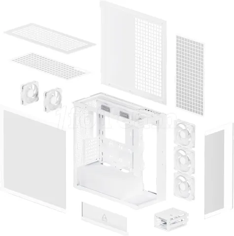 Photo de Boitier Grand-Tour E-ATX Arctic Xtender RGB avec panneaux vitrés (Blanc)