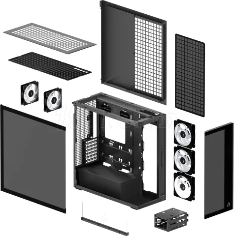 Photo de Boitier Grand-Tour E-ATX Arctic Xtender Tinted RGB avec panneaux vitrés (Noir)