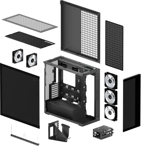 Photo de Boitier Grand-Tour E-ATX Arctic Xtender VG RGB avec panneaux vitrés (Noir)