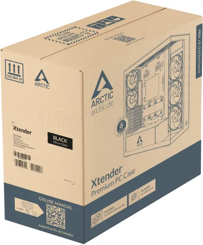 Photo de Boitier Grand-Tour E-ATX Arctic Xtender VG RGB avec panneaux vitrés (Noir)
