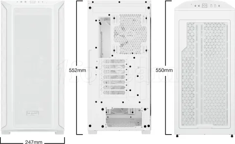 Photo de Boitier Grand Tour E-ATX Be Quiet Shadow Base 800 FX RGB avec panneau vitré (Blanc)