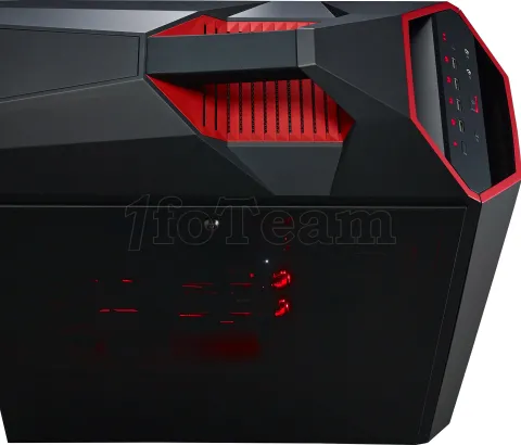 Photo de Boitier Grand Tour E-ATX Cooler Master MasterCase MC500MT avec panneau vitré (Noir/Rouge)