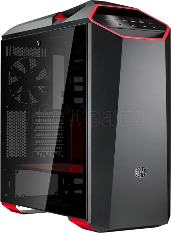 Photo de Boitier Grand Tour E-ATX Cooler Master MasterCase MC500MT avec panneau vitré (Noir/Rouge)