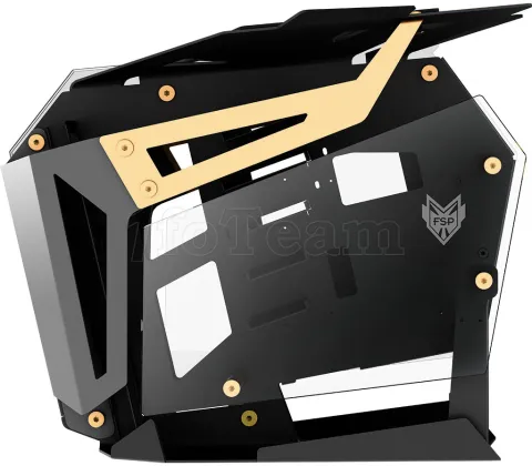 Photo de Boitier Grand Tour E-ATX FSP T-Wings CMT710 avec panneaux vitrés (Noir/Or)