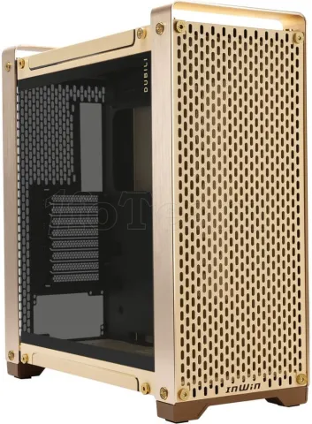 Photo de Boitier Grand Tour E-ATX InWin Dubili DIY avec panneau vitré (Or)