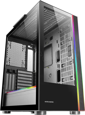 Photo de Boitier Grand Tour E-ATX Mars Gaming MC-Ultra RGB avec panneaux vitrés (Noir)