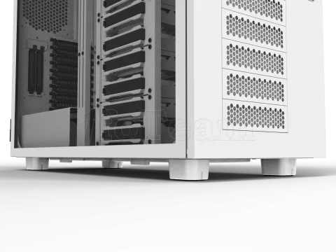 Photo de Boitier Grand Tour E-ATX Thermaltake AX700 avec panneau vitré (Blanc)