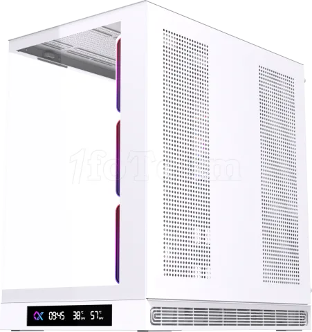 Photo de Boitier Grand Tour E-ATX Xigmatek Cloud Digital avec panneaux vitrés (Blanc)