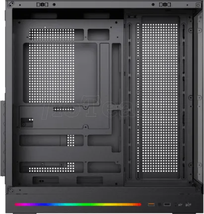 Photo de Boitier Grand Tour E-ATX Xigmatek Cloud Digital avec panneaux vitrés (Noir)