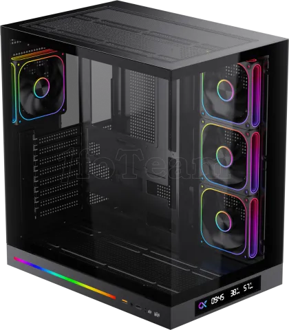 Photo de Boitier Grand Tour E-ATX Xigmatek Cloud Digital avec panneaux vitrés (Noir)