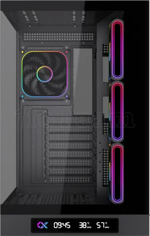 Photo de Boitier Grand Tour E-ATX Xigmatek Cloud Digital avec panneaux vitrés (Noir)