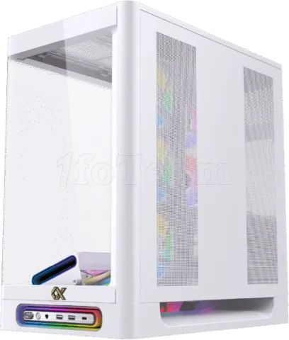 Photo de Boitier Grand-Tour E-ATX Xigmatek Heaven Air ARGB avec panneaux vitrés (Blanc)