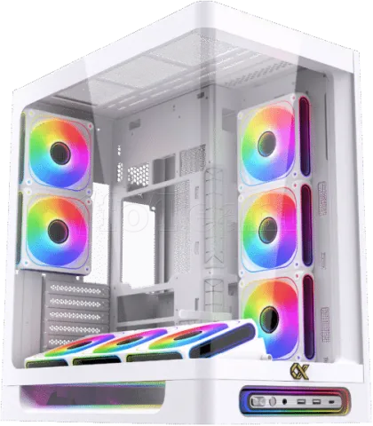 Photo de Boitier Grand-Tour E-ATX Xigmatek Heaven Air RGB avec panneaux vitrés (Blanc)