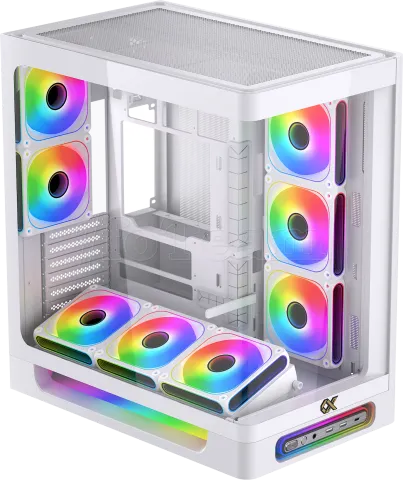 Photo de Boitier Grand-Tour E-ATX Xigmatek Heaven Air RGB avec panneaux vitrés (Blanc)