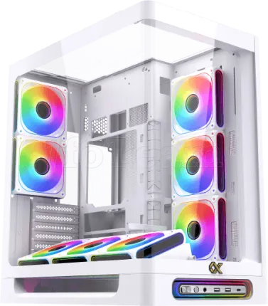 Photo de Boitier Grand-Tour E-ATX Xigmatek Heaven ARGB avec panneaux vitrés (Blanc)