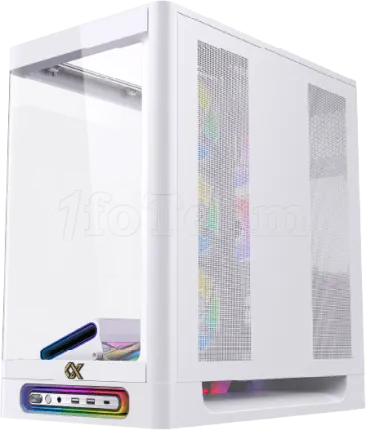 Photo de Boitier Grand-Tour E-ATX Xigmatek Heaven ARGB avec panneaux vitrés (Blanc)
