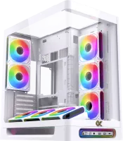 Photo de Boitier Grand-Tour E-ATX Xigmatek Heaven RGB avec panneaux vitrés (Blanc)
