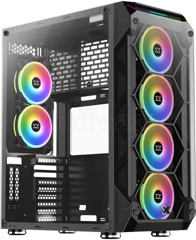 Photo de Boitier Grand-Tour E-ATX Xigmatek Overtake RGB avec panneaux vitrés (Noir)