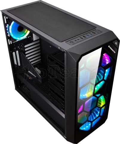 Photo de Boitier Grand-Tour E-ATX Xigmatek Zest RGB avec panneaux vitrés (Noir)