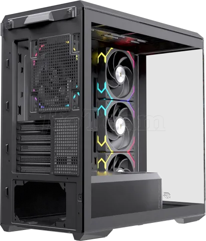 Photo de Boitier Micro ATX ATX Einarex ZM800 RGB avec panneaux vitrés (Noir)