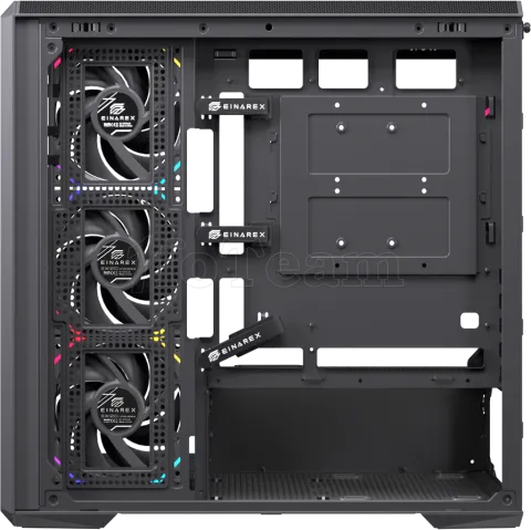 Photo de Boitier Micro ATX ATX Einarex ZM800 RGB avec panneaux vitrés (Noir)