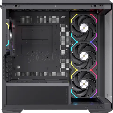 Photo de Boitier Micro ATX ATX Einarex ZM800 RGB avec panneaux vitrés (Noir)