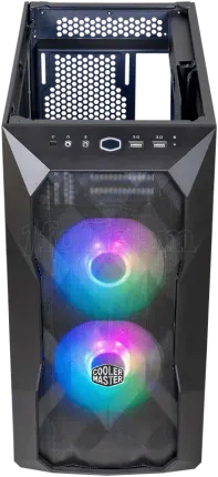 Photo de Boitier Micro ATX Cooler Master MasterBox TD300 Mesh RGB avec panneau vitré (Noir)