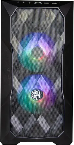 Photo de Boitier Micro ATX Cooler Master MasterBox TD300 Mesh RGB avec panneau vitré (Noir)