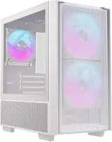 Photo de Boitier Micro ATX Einarex PM150 RGB avec panneau vitré (Blanc)