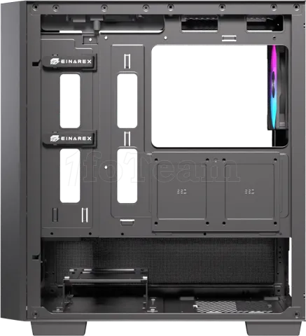 Photo de Boitier Micro ATX Einarex PM150 RGB avec panneau vitré (Noir)
