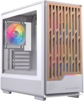 Photo de Boitier Micro ATX Einarex PM400 RGB avec panneau vitré (Blanc)