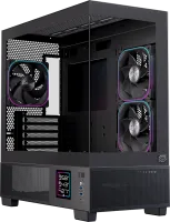 Photo de Boitier Micro ATX Einarex SM501D RGB avec panneaux vitrés (Noir)