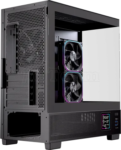 Photo de Boitier Micro ATX Einarex SM501D RGB avec panneaux vitrés (Noir)