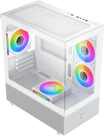 Photo de Boitier Micro Tour ATX Xigmatek Alphard M RGB avec panneaux vitrés (Blanc)