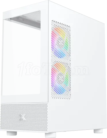 Photo de Boitier Micro Tour ATX Xigmatek Alphard M RGB avec panneaux vitrés (Blanc)